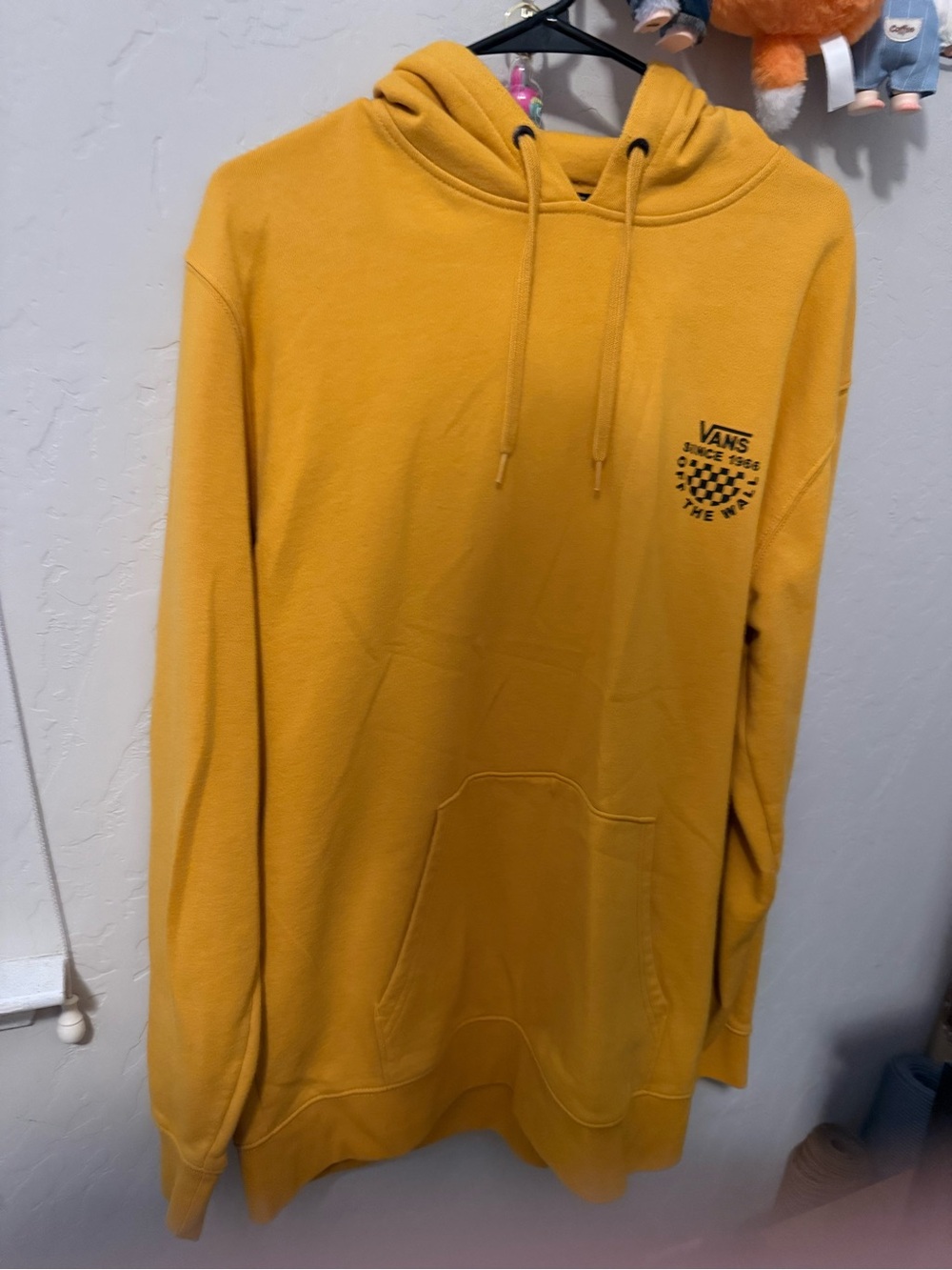 Vans Men's Mustard Yellow Pullover Hoodie